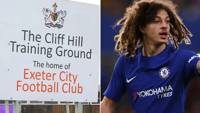 Exeter City training ground and Ethan Ampadu