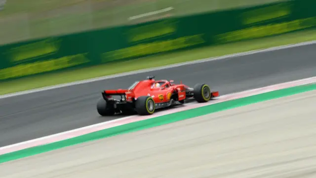 Sebastian Vettel of Ferrari