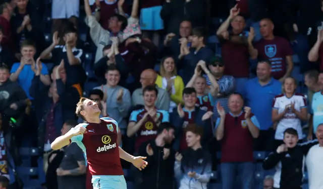 Chris Wood scores for Burnley