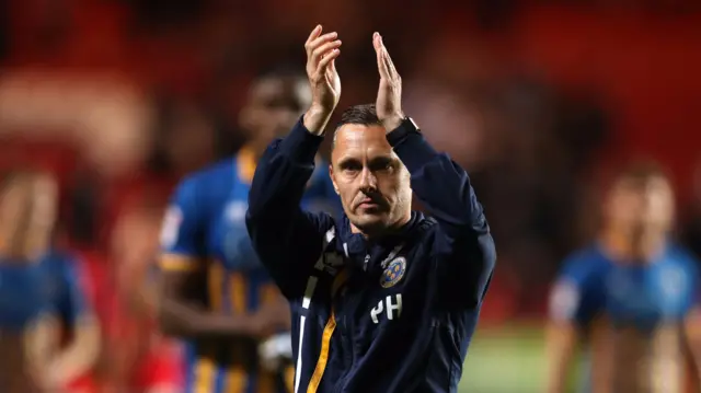 Shrewsbury Town manager Paul Hurst