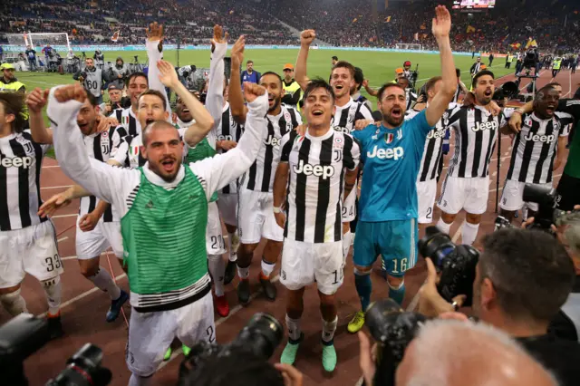 Juventus celebrate