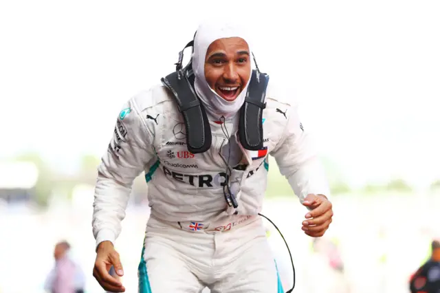 Lewis Hamilton of Mercedes