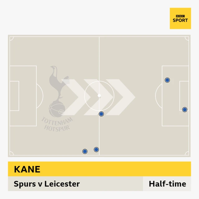 Harry Kane touch map