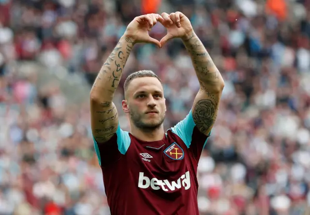 Arnautovic scores for West Ham