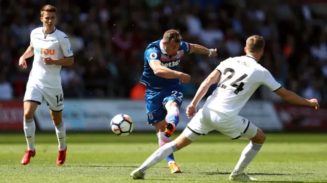 Xherdan Shaqiri shoots