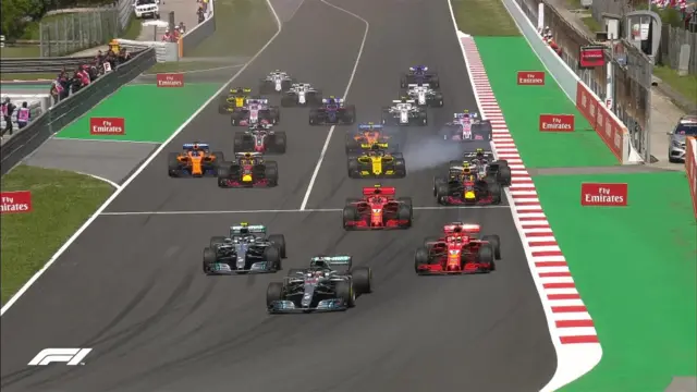 Start of Spanish Grand Prix