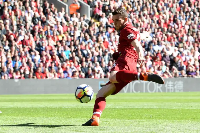 Andy Robertson scores for Liverpool