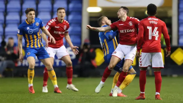 Shrewsbury 0-2 Charlton (17 April)