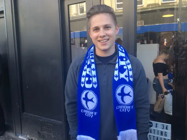 Cardiff City fan Jac, from Bridgend