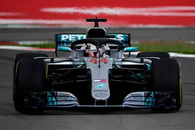 Lewis Hamilton of Mercedes