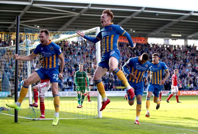 Shrewsbury celebrate