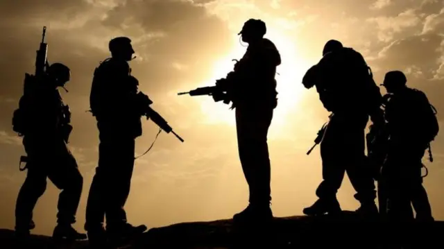 Soldier silhouettes