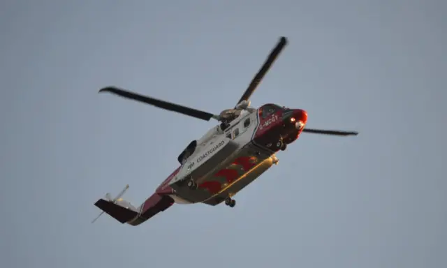 Coastguard helicopter