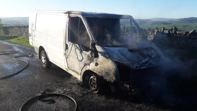 Van fire