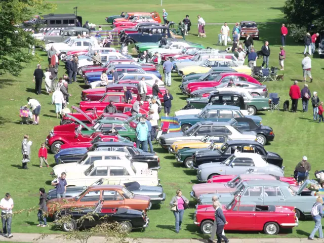 Vintage cars on display at Sewerby Hall and Gardens