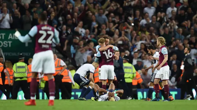 Aston Villa celebrate