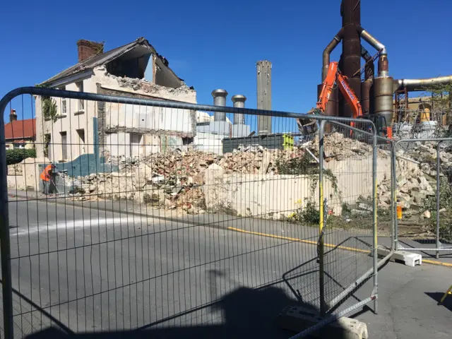 Vale houses demolition