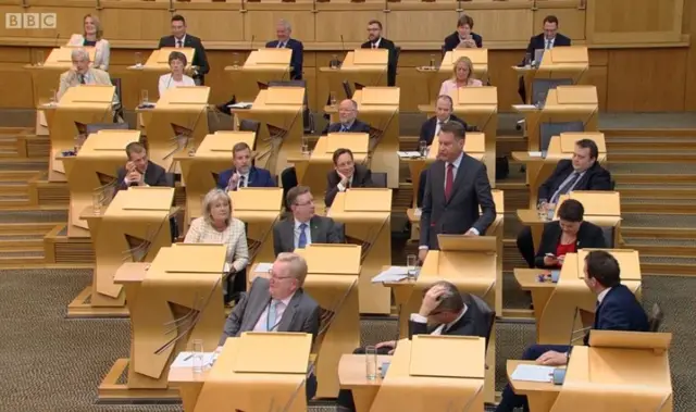 Murdo Fraser speaking from the Tory benches