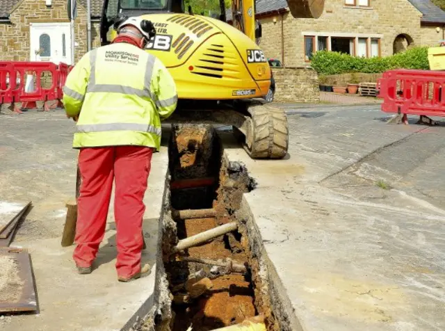 Roadworks in Bradford