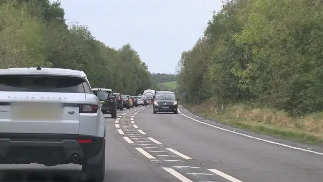 Cars on the North Devon Link Road