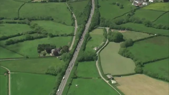 The A371 in Devon