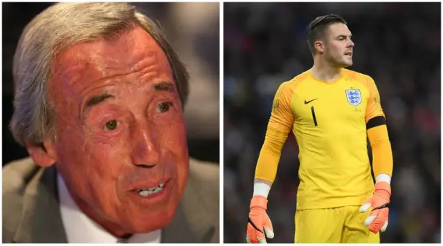 Gordon Banks and Jack Butland