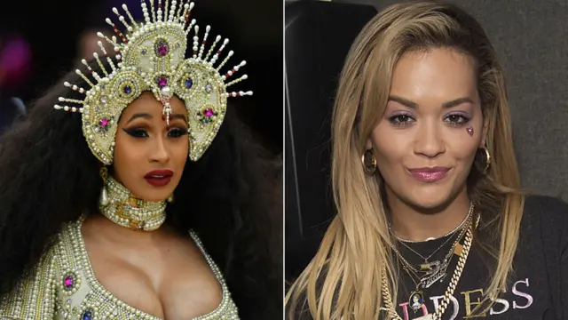 Cardi B and Rita Ora