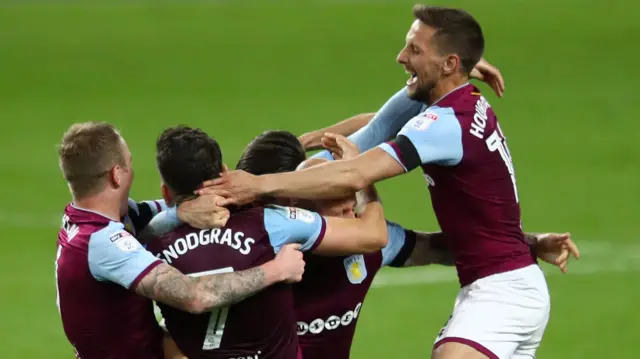 Aston Villa celebrate