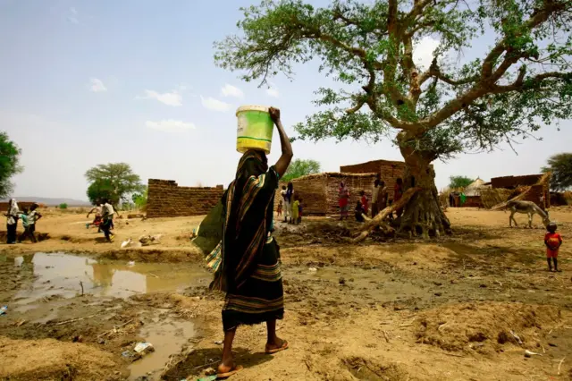 Internally displaced woman