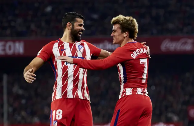 Antoine Griezmann and Diego Costa