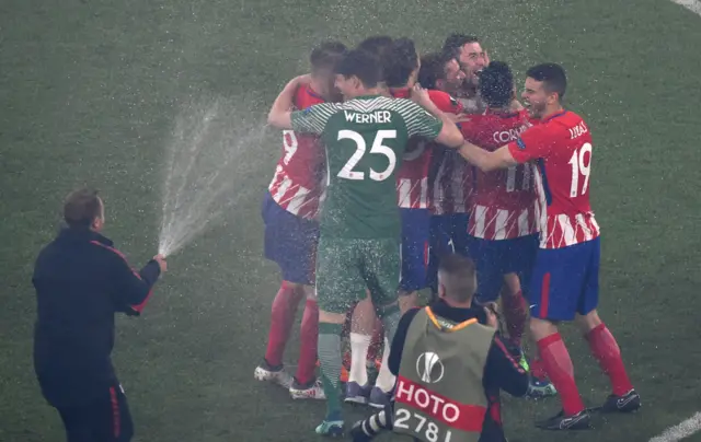 Atletico Madrid celebrate