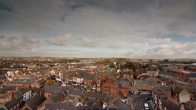 Ariel view of Melton Mowbray