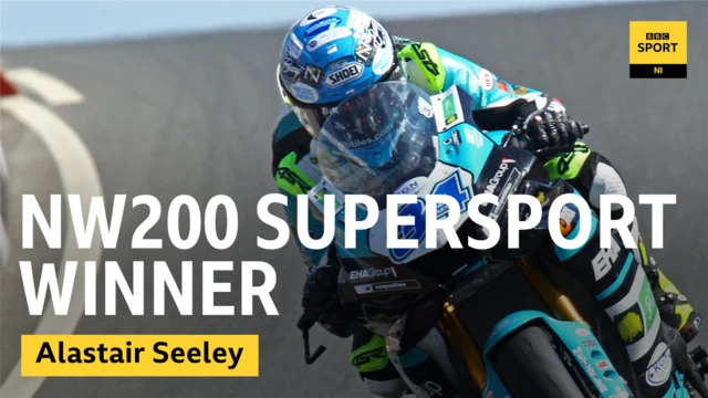 Alastair Seeley wins the Supersport Race