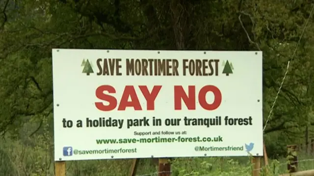 Save Mortimer Forest sign