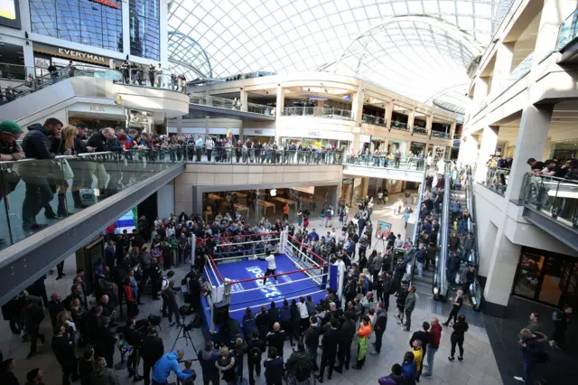 Nicola Adams in the ring