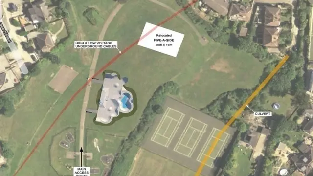 Proposed site of the skate park in Perranporth