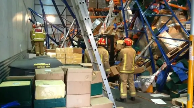 Cheese factory collapse