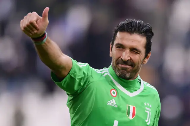 Juventus goalkeeper Gianluigi Buffon