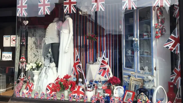 Charity shop window