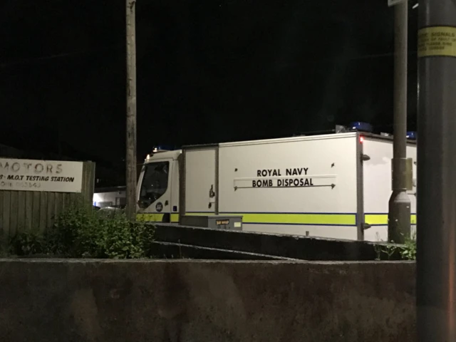 Bomb disposal van