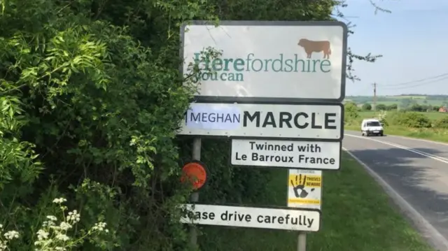 Much Marcle sign