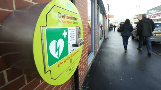 Defibrillator in town