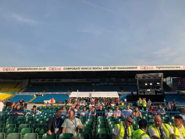 Picture of stand that will not be used tonight