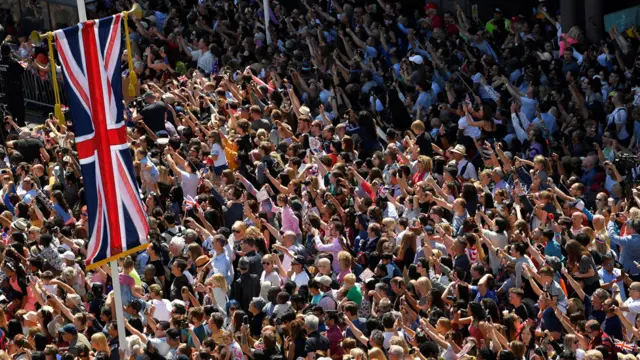 Crowds in Windsor