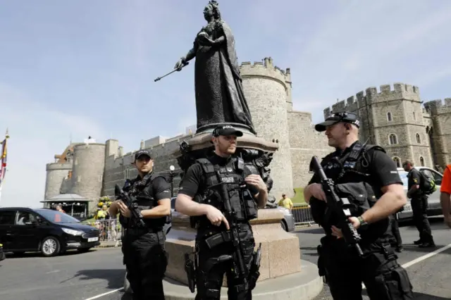 Police at wedding