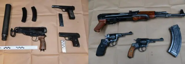 Firearms seized at the port of Dover