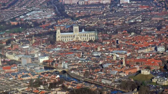 York from the air