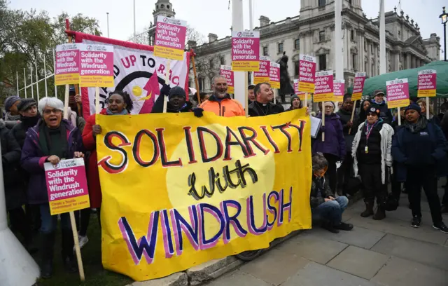 Windrush protest in London