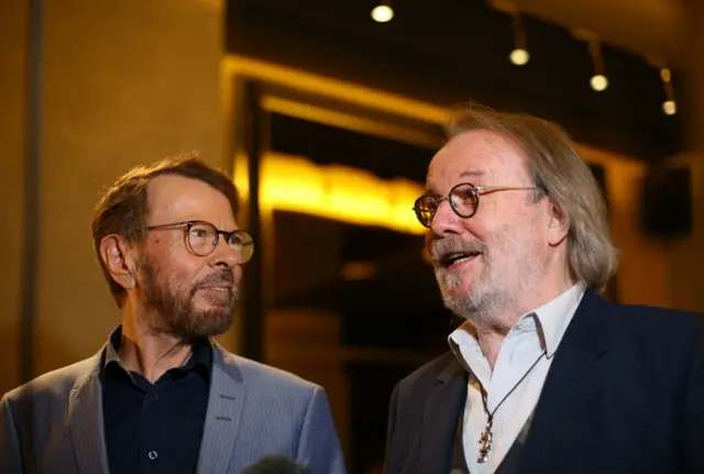 Benny (right) said the new Abba songs are "pretty good"