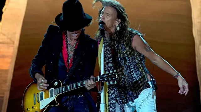 Joe Perry and Steve Tyler of Aerosmith